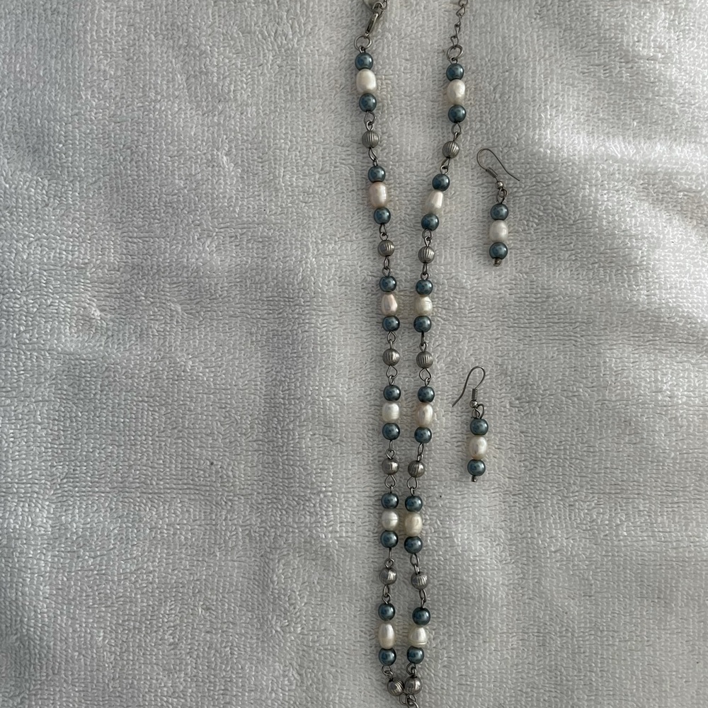 Necklace and earrings